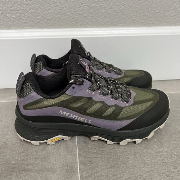 Merrell Moab Speed Womens 7 Gray Trail Running Outdoor Sneaker Shoes J135404 - Picture 1 of 7